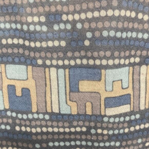 Calypso St Barth Ruffle Neck Popover Blouse Tie Neck  Mint / Beige Small‎ - Picture 12 of 15